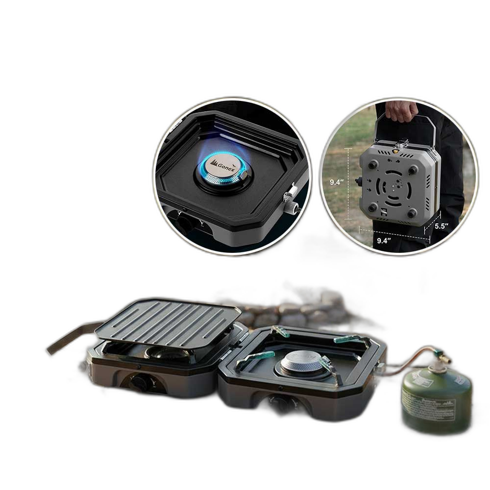 2 in 1 Portable Camping Grill and Stove