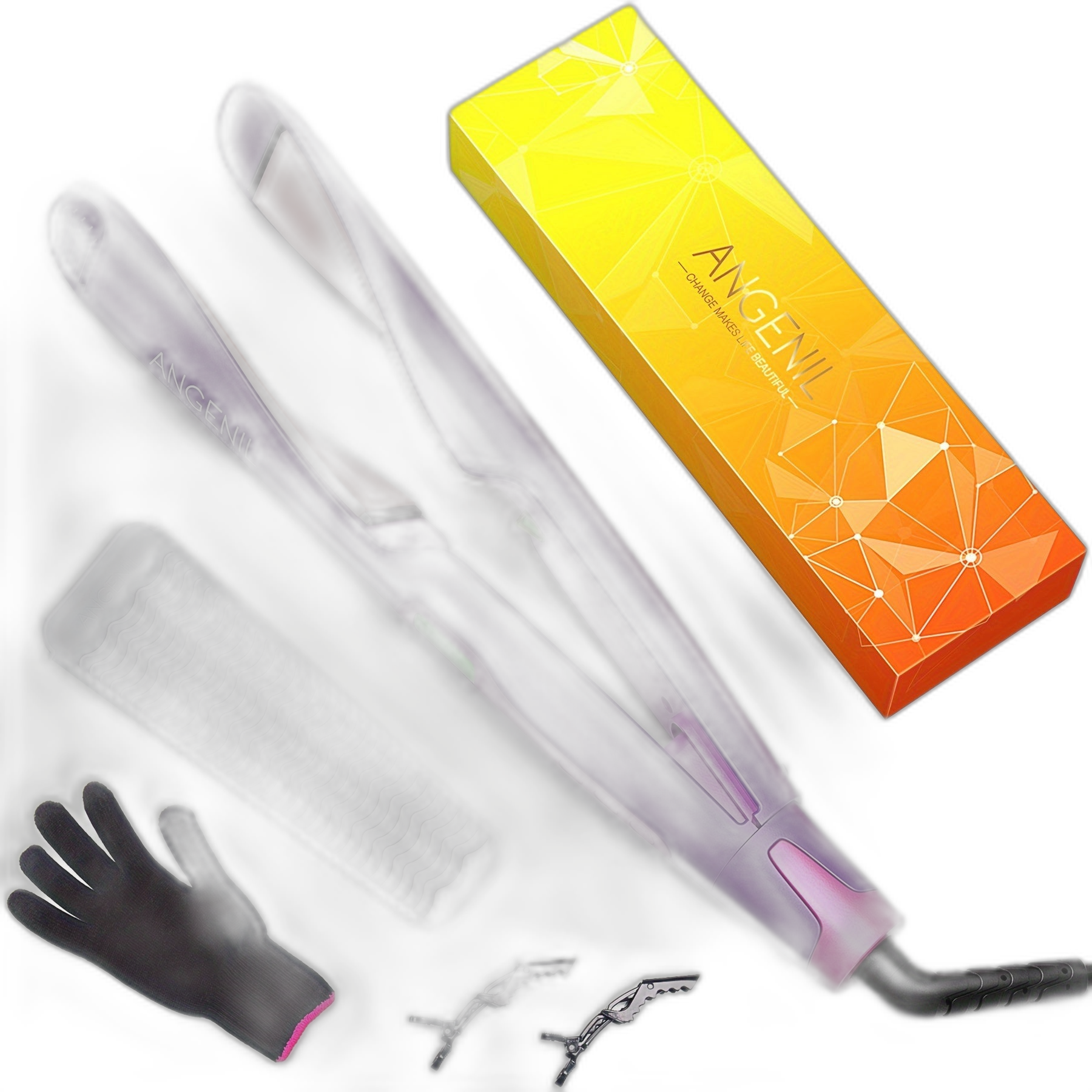 2in1 Hair Straightener Curler with Digital Display-K8HG