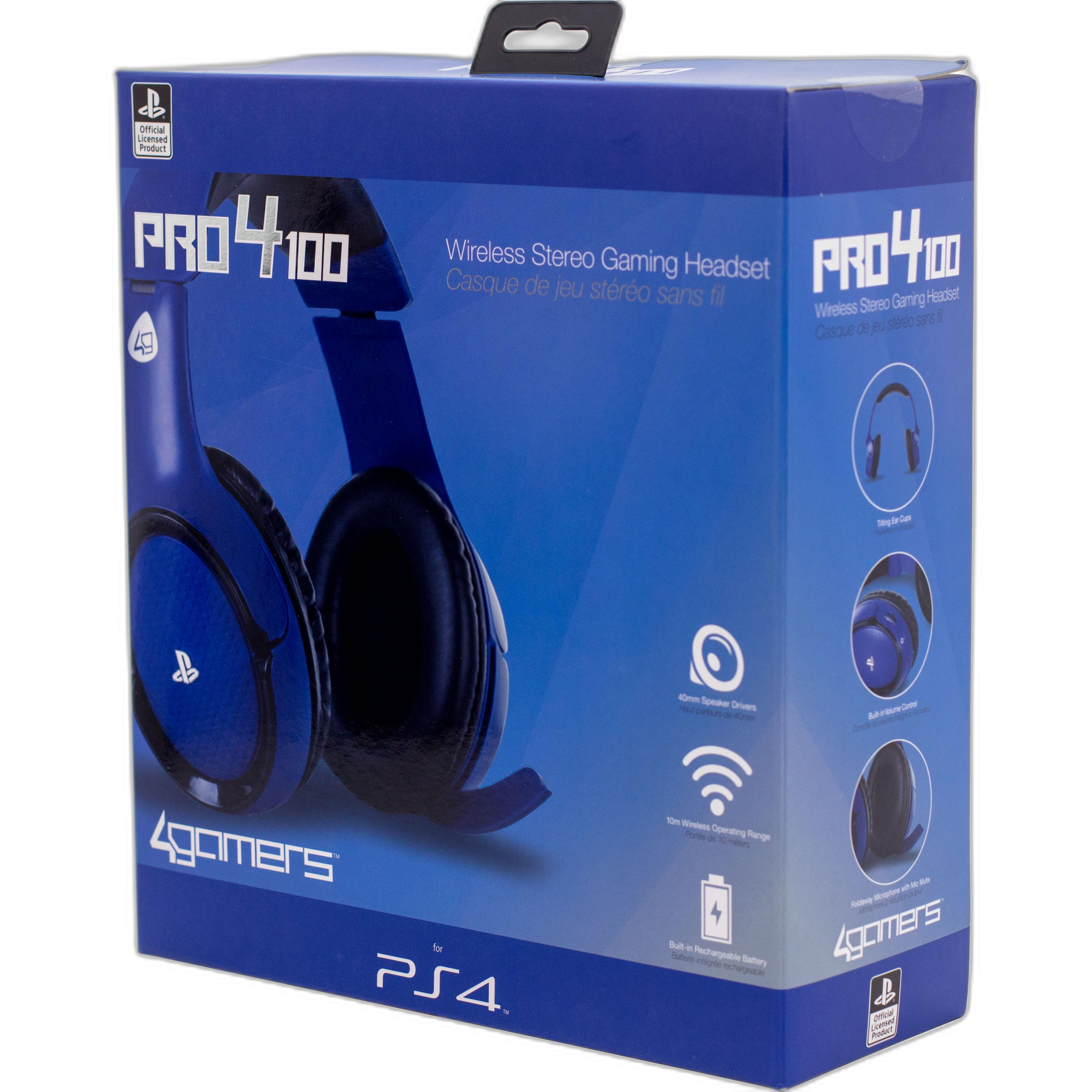 4Gamers Pro4-100 Gaming Headset, Wireless, Rotating Microphone