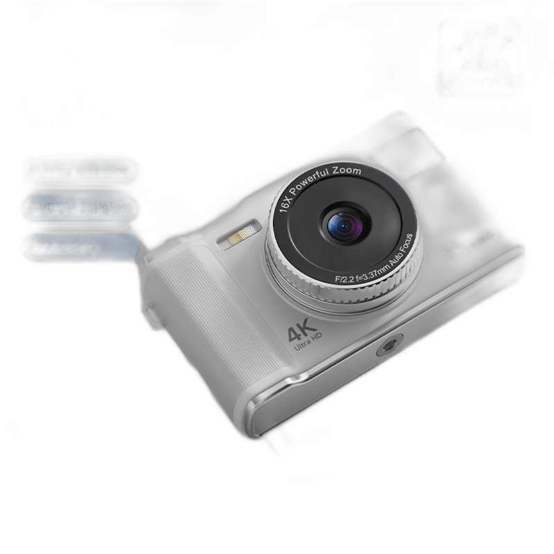 كاميرا رقمية 4K مع Zoom 16x و 32 جيجابايت من بطاقة TF تضمنت TJR9T4Y