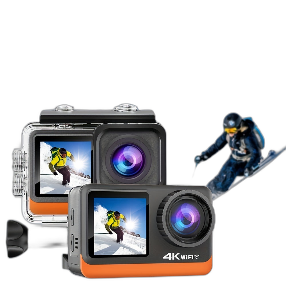 4K Wifi Action Camera with 32GB Card and Interchangeable Lens