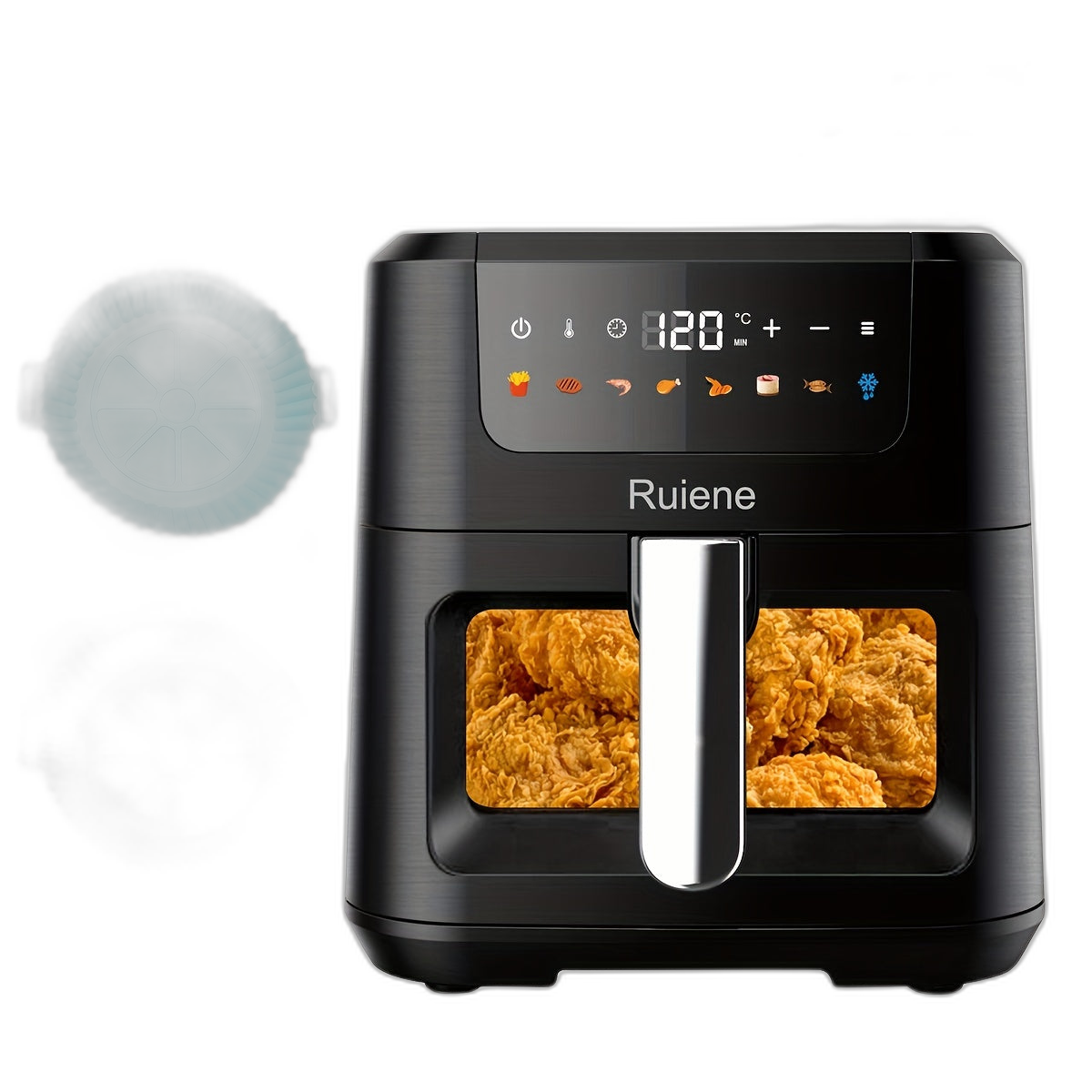 5.5L Digital Air Fryer with Transparent Window and Touch Screen-LBMZ