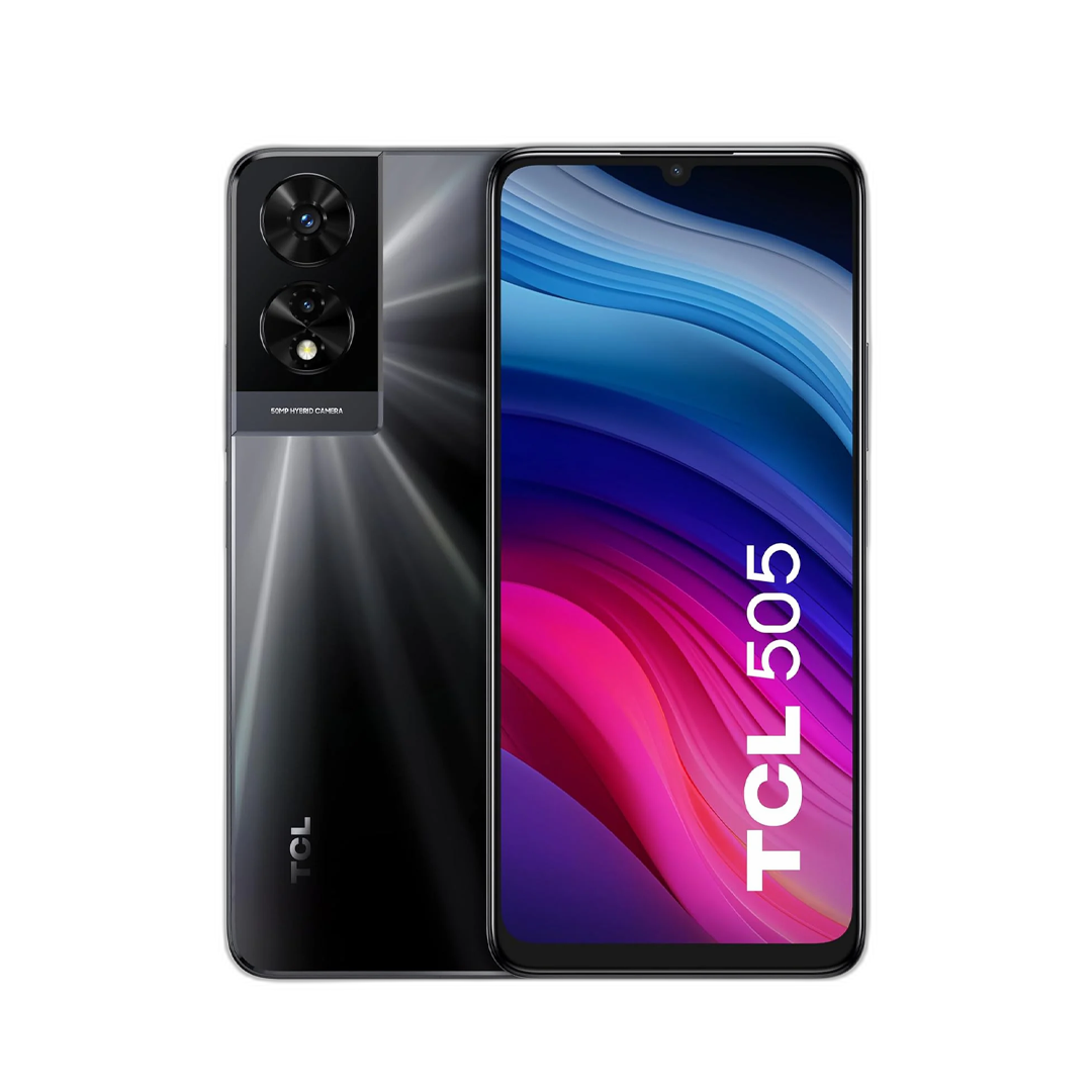 هاتف TCL 505 | شاشة 6.75 بوصة HD+ NXTVISION 90Hz - 128 جيجابايت - 4+4 جيجابايت RAM - بطارية 5,010mAh