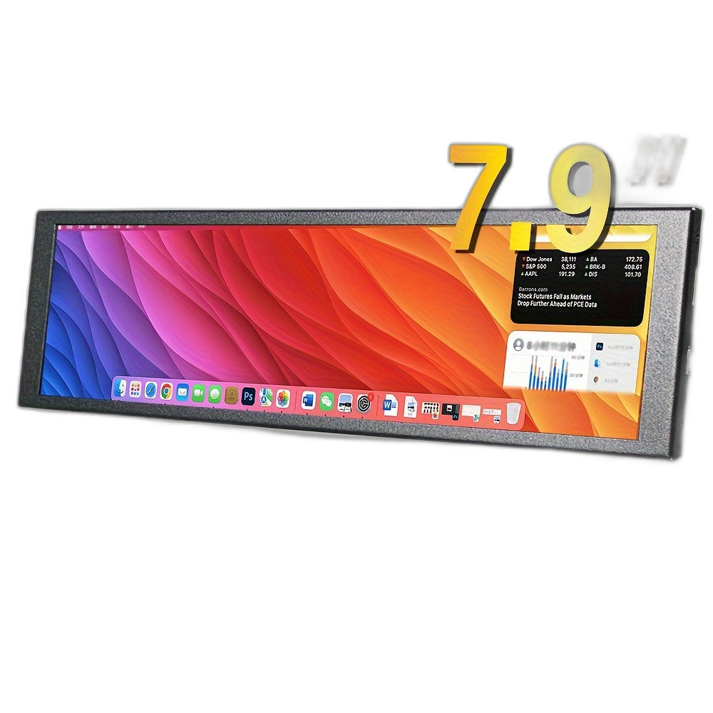 شاشة LCD التي تعمل بنظام USB 7.9 بوصة، 400x1280 HD، G-Sync متوافق-TJRP6KX