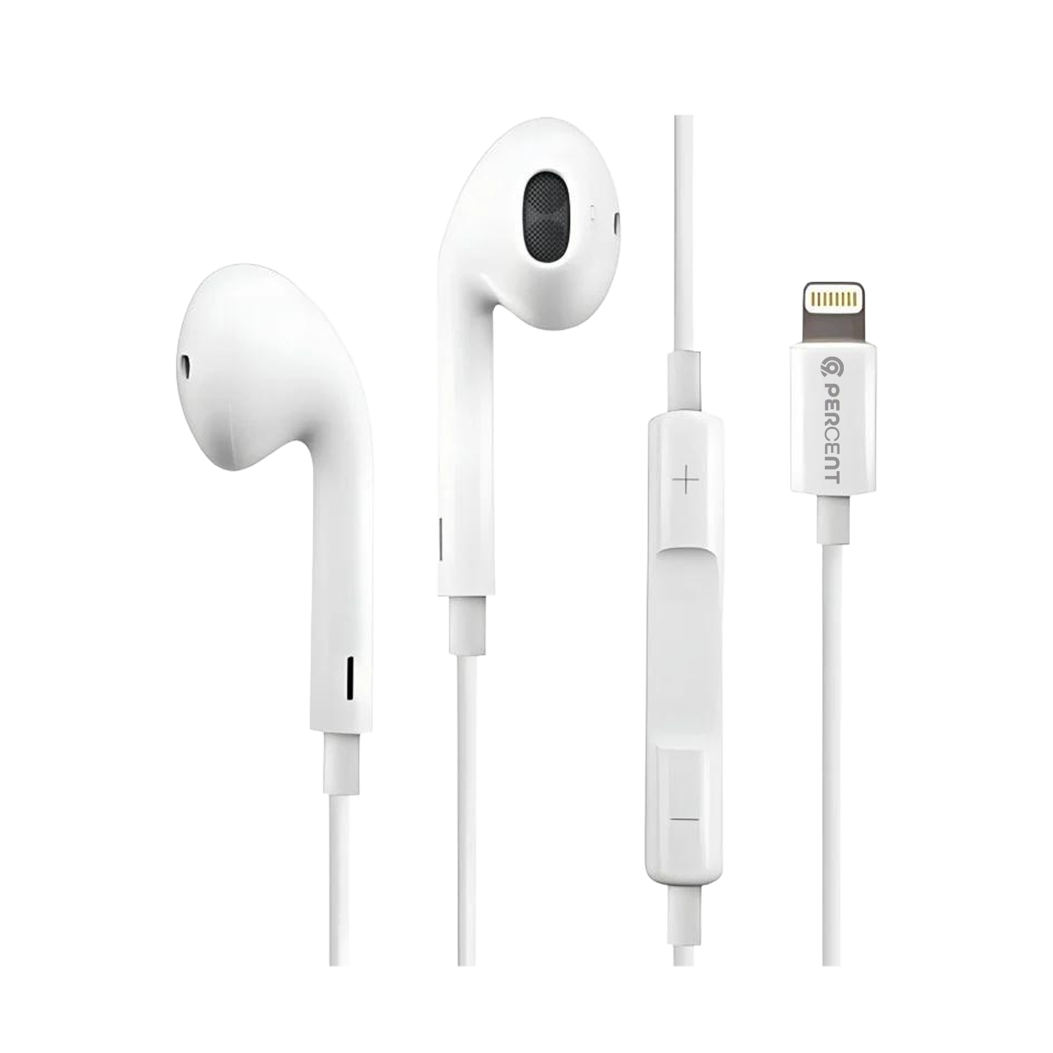 90 Percent SoundDrift Echo 90L Audiopods – Premium Lightning Wired Headphones 1.2M