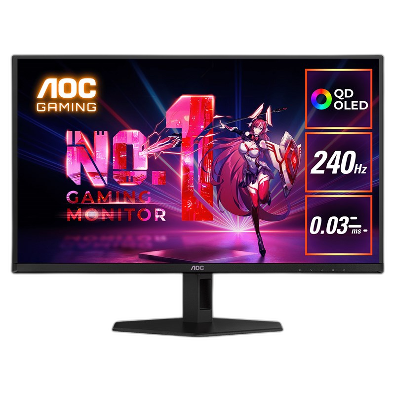 AOC Q27G40ZDF 27" Qhd, 240Hz, 0.03ms, Hdmi 2.0, Qd-oled Gaming Monitor