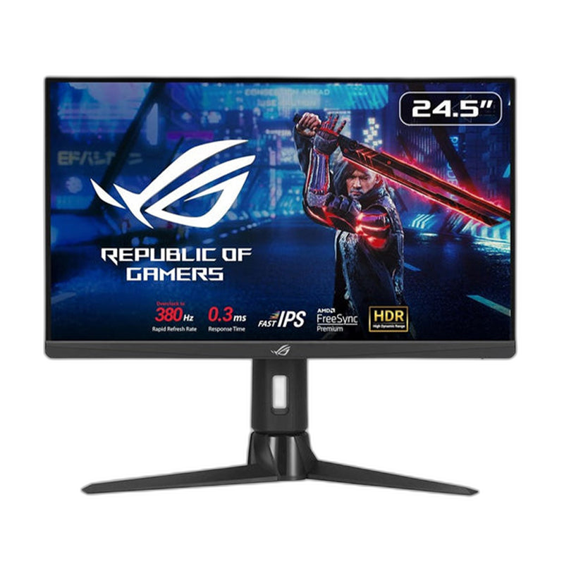 اسوس شاشة الألعاب روج ستريكس XG259QNS، مقاس 25 بوصة، دقة فل اتش دي، معدل تحديث 380 هرتز (مع إمكانية كسر السرعة)، تقنية آي بي أس سريعة، زمن استجابة 1 مللي ثانية