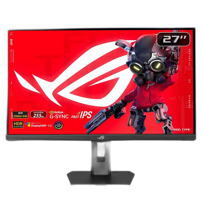 ASUS ROG Strix XG27ACMES, 27" WQHD, 255Hz OC (Above 144Hz), 0.3ms, HDMI 2.1, Fast IPS, USB Type-C, Gaming Monitor