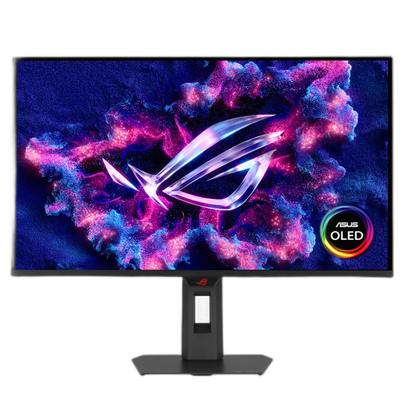 شاشة ألعاب اسوس روج ستريكس موديل XG27AQDMES مقاس 27 بوصة بدقة QHD (2560 × 1440)، ومعدل تحديث 240 هرتز، وزمن استجابة 0.03 مللي ثانية، ومنفذ HDMI 2.1، وتقنية QD OLED المسطحة