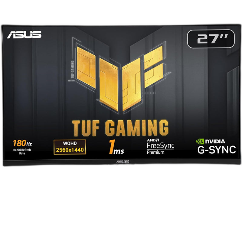 ASUS TUF Gaming VG27AQ3A, 27" QHD, 180Hz, 1ms (GTG), Fast IPS, ELMB, Freesync Premium Gaming Monitor