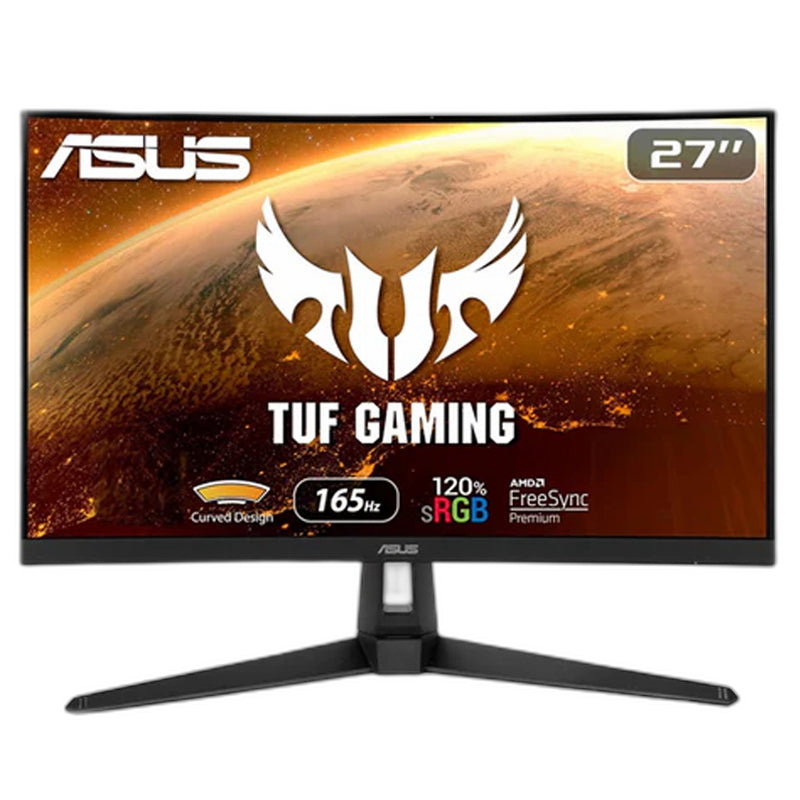 أسوس, شاشة الألعاب, TUF,(VG27VH1B)شاشه مقاس 27 بوصة اف اتش دى، 165 هرتز، 1 مللي ثانية، AMD FreeSync