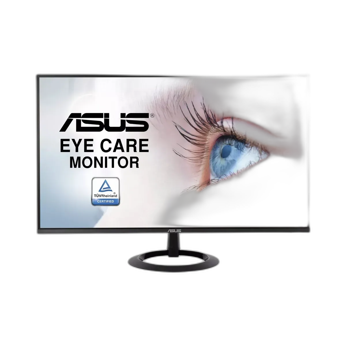 شاشة Asus VZ24EHE مقاس 24 بوصة، دقة FHD، لوحة IPS، معدل تحديث 75 هرتز، زمن استجابة 1 مللي ثانية، تقنية الضوء الأزرق المنخفض، تقنية Flicker FreeSync™