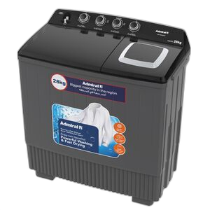 Admiral 28Kg Twin Tub Washer, Grey - ADTT28KUWCP