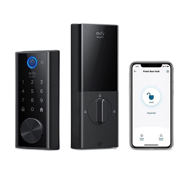 Anker Eufy Security Smart Lock Fingerprint And Wi-Fi Black-U5CF