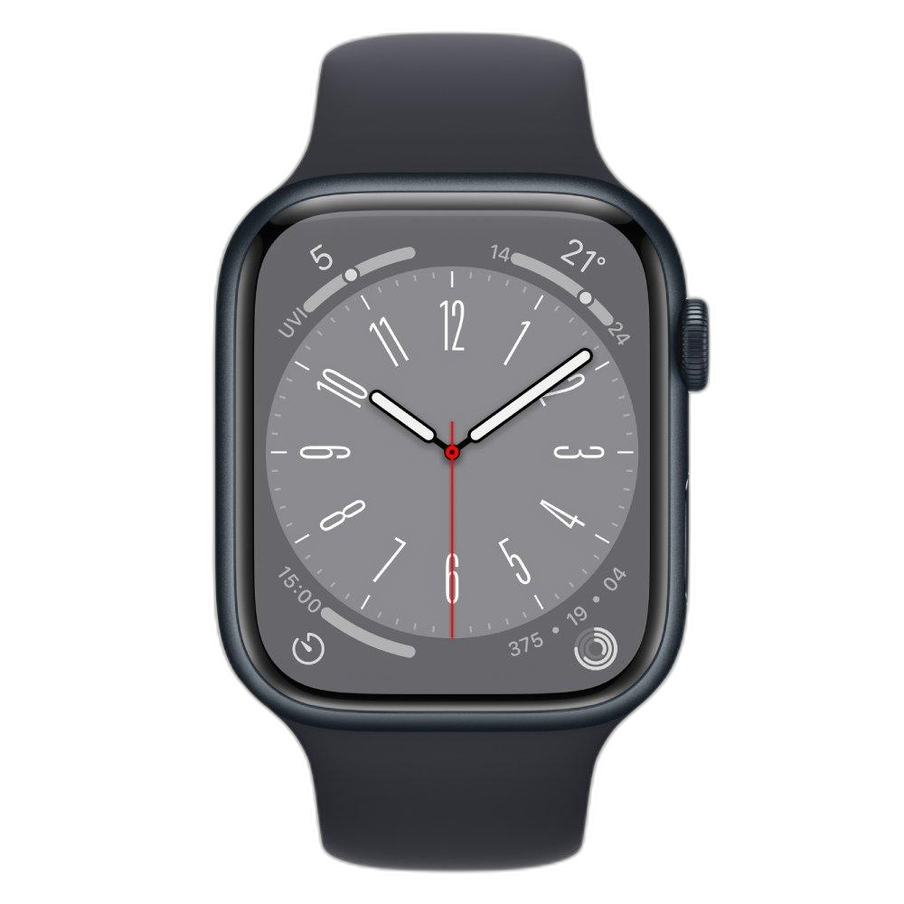ساعة Apple Watch Series 8 (GPS) مقاس 45 مم