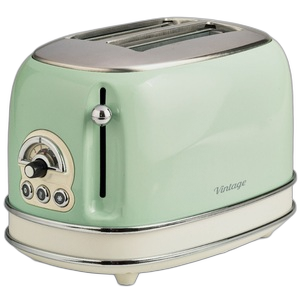 Ariete Vintage Toaster 2 Slice 810 Watts, Green - MOD15514