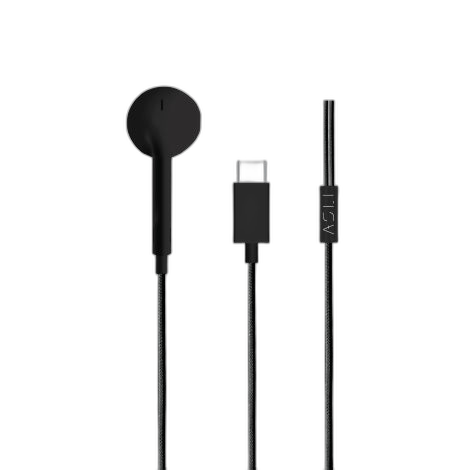 سماعة أذن SoundPods Mono من أسلي جلوبال USB-C مع تقنية عزل الضوضاء 1.2M
