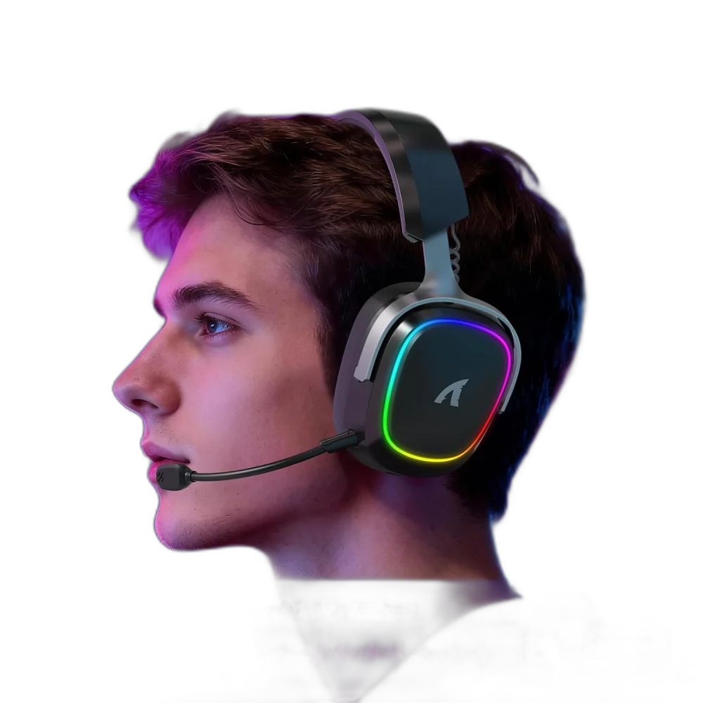 Attack Shark G800 Wireless Gaming Headset with Bluetooth & 2.4GHz Connectivity
