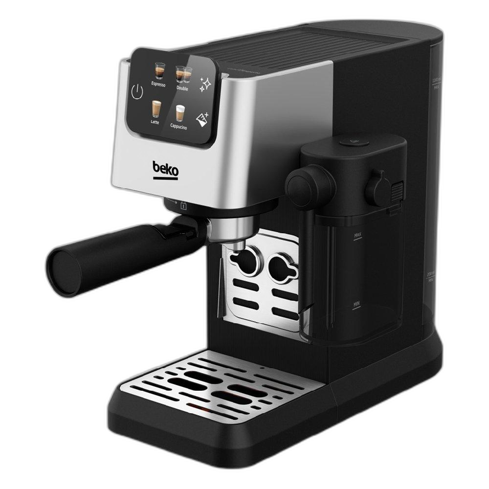 Beko 1628W Espresso Coffee Machine with Integrated Milk Jug, CEP 5304 X Zidane