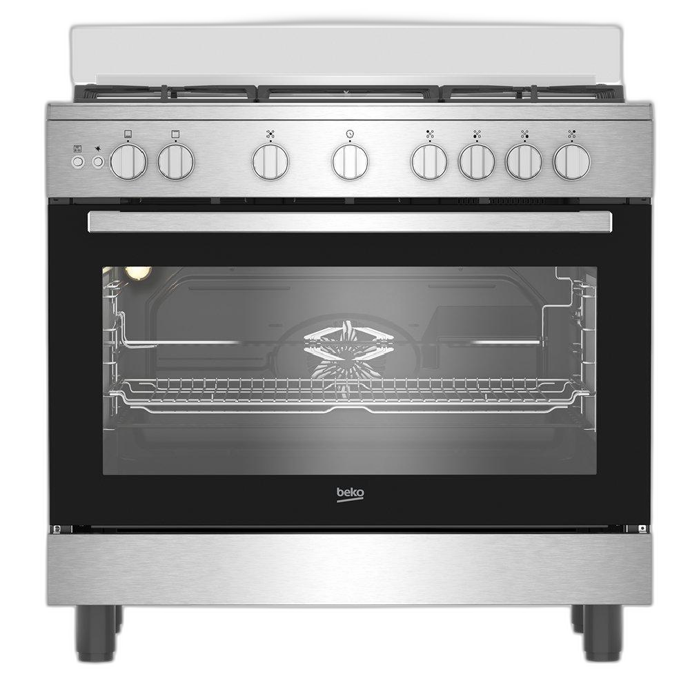 موقد غاز 5 شعلات من بيكو، 90×60 سم، BGGR 11127 GX