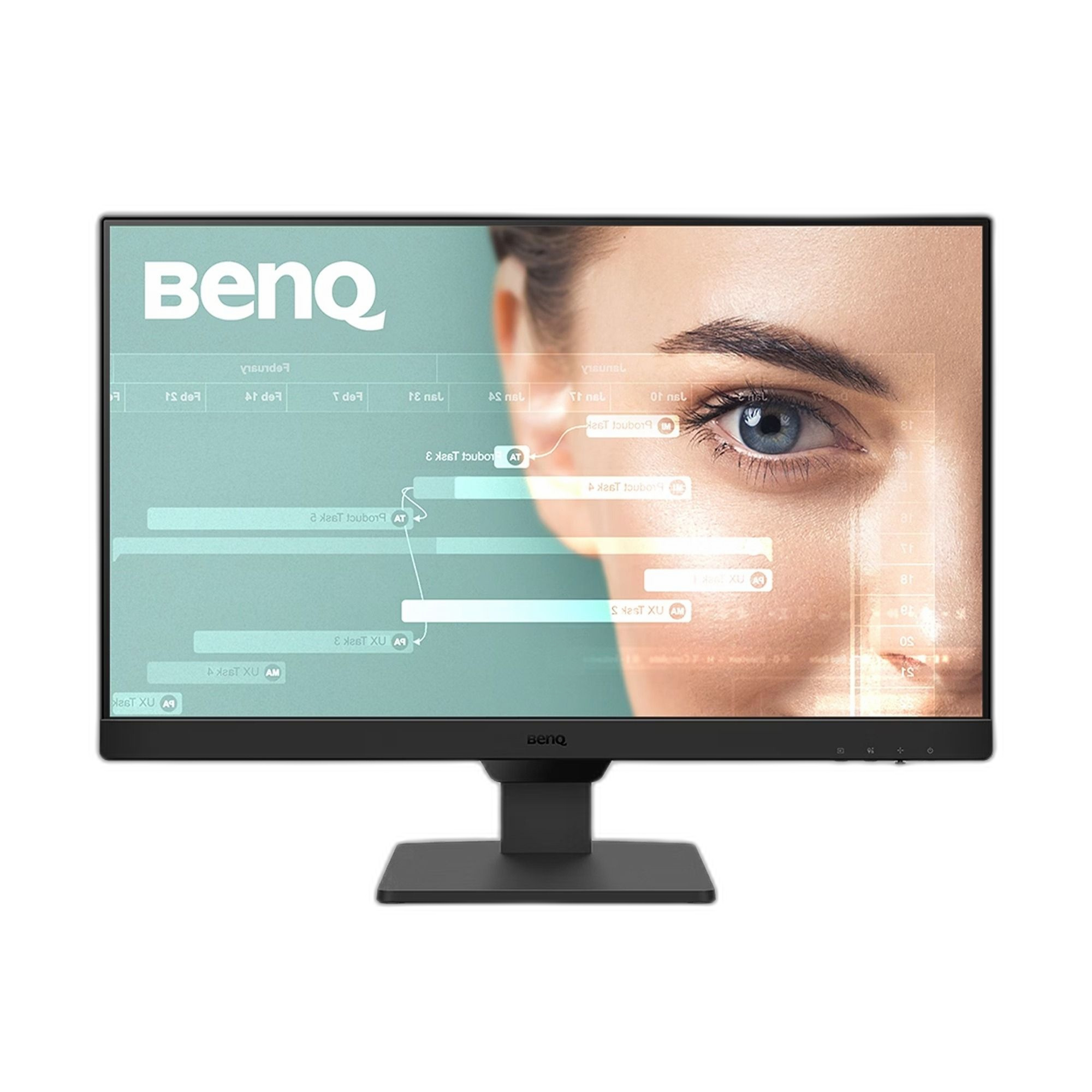 شاشة بينكيو GW2490 IPS، 24 بوصة، شاشة FHD، 100 هرتز، 5 مللي ثانية، 99% sRGB، تقنية خالية من الوميض، مكبر صوت مدمج، EyeSafe 2.0