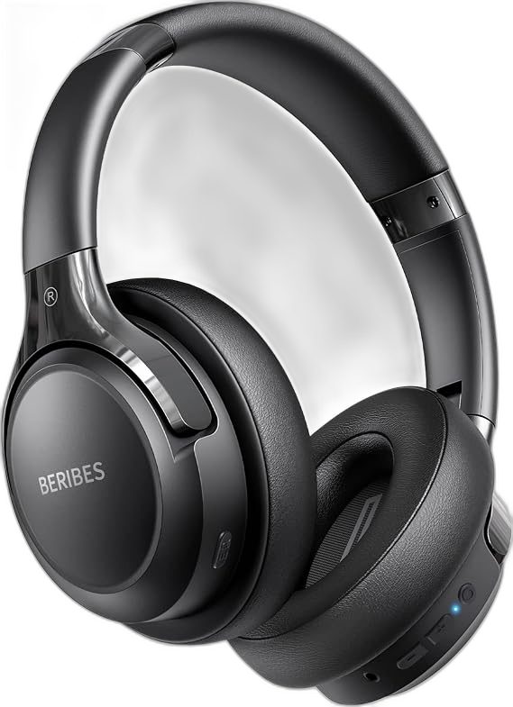 Beribes Bluetooth Headphones Over Ear Wireless HiFi Stereo Headsets 65H 6EQ