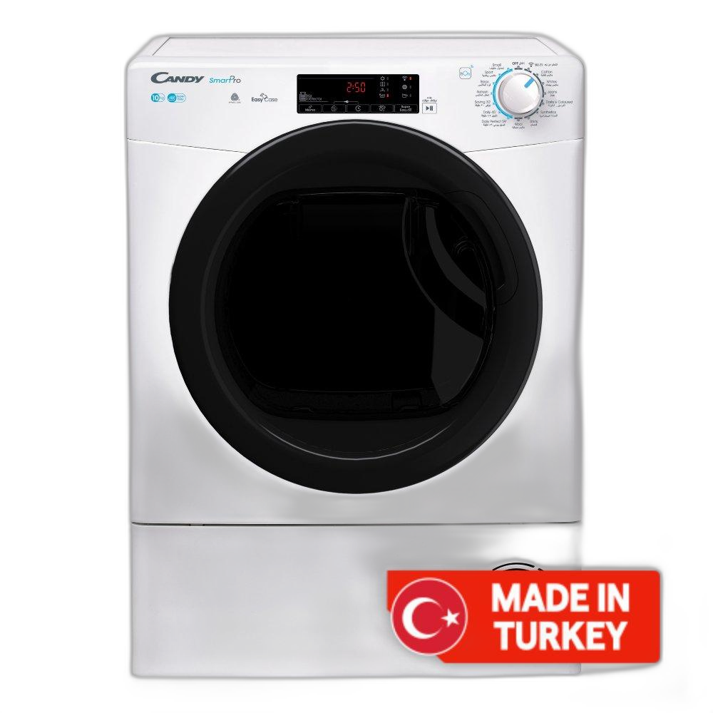 Candy Smart Pro Front Loading Condenser Dryer, 10kg, CSOE C10TBE-19
