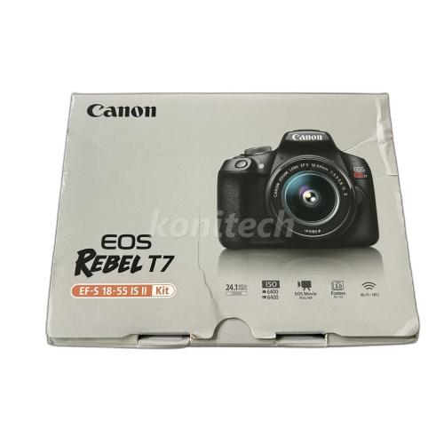 Canon EOS Rebel T7 DSLR Camera with EF-S 18-55mm IS II Lens Kit New 2727C002