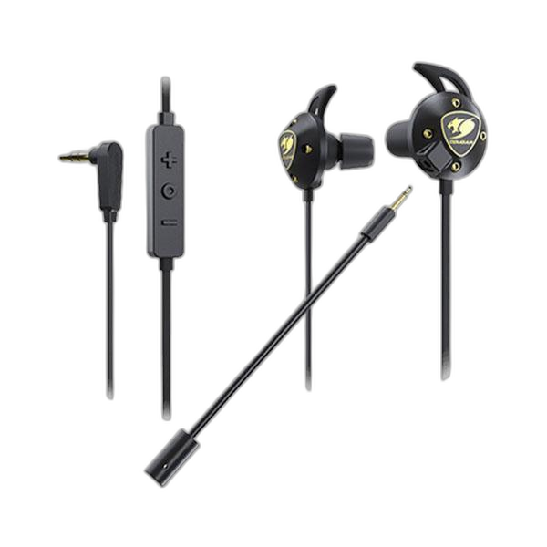 Cougar Headset Attila In Ear-Dual Mic-Driver 7Mm - Black-FIK1