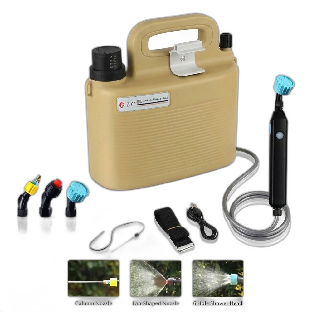 DLC Rechargeable Spray Pump and Shattaf with 6L with 3 Nozzles