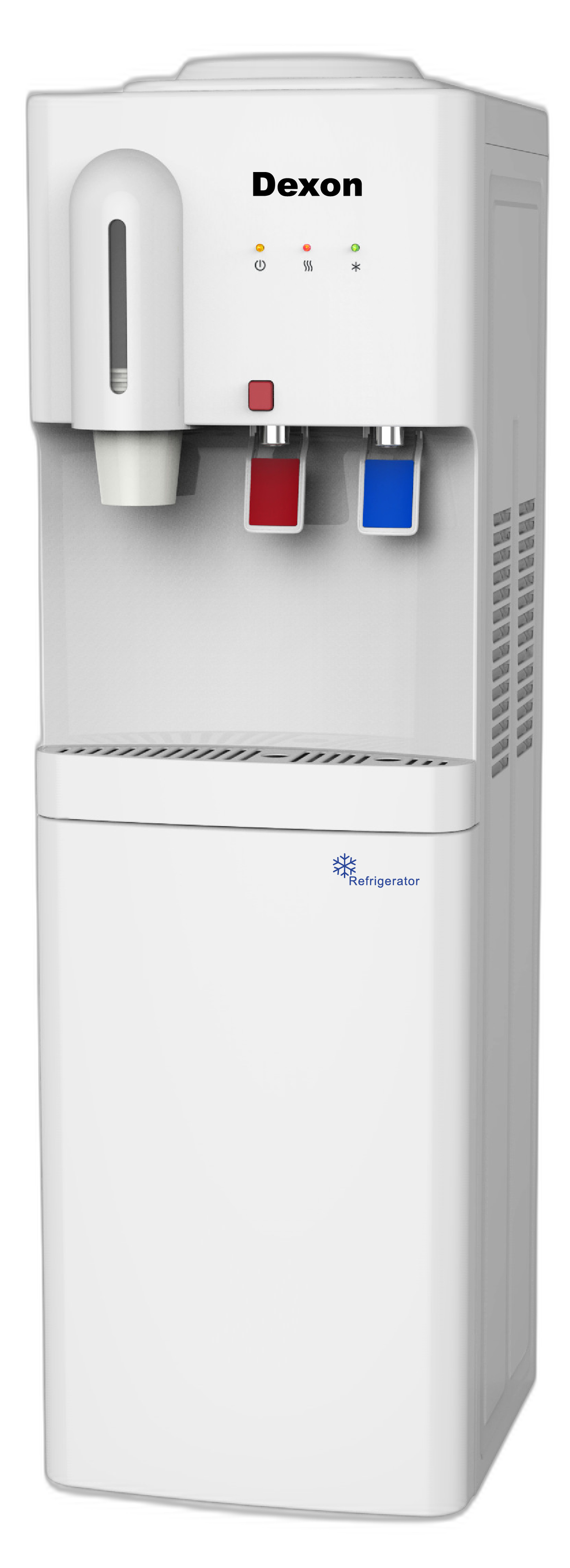 Dexon Top Bottle Loading Water Cooler With Fridge WDFS-82BRW