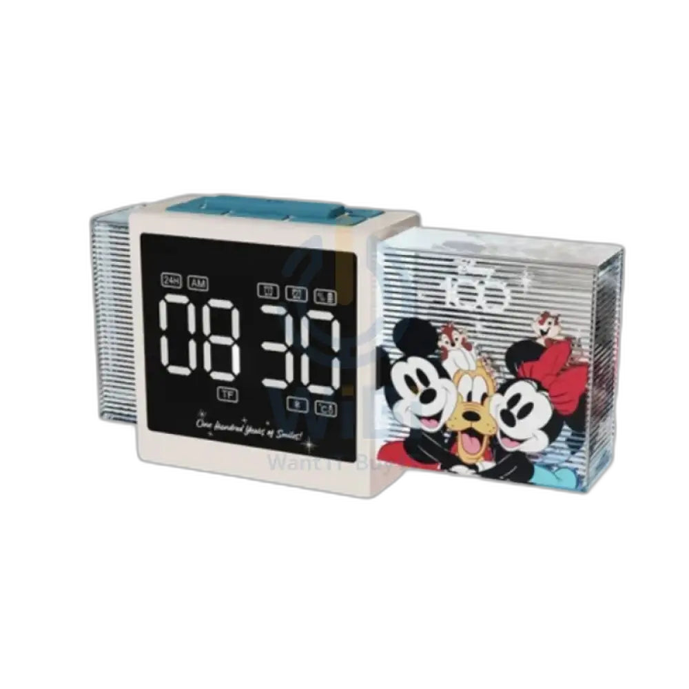 Disney QS-S2 D100 Series Bluetooth Alarm Clock Speaker