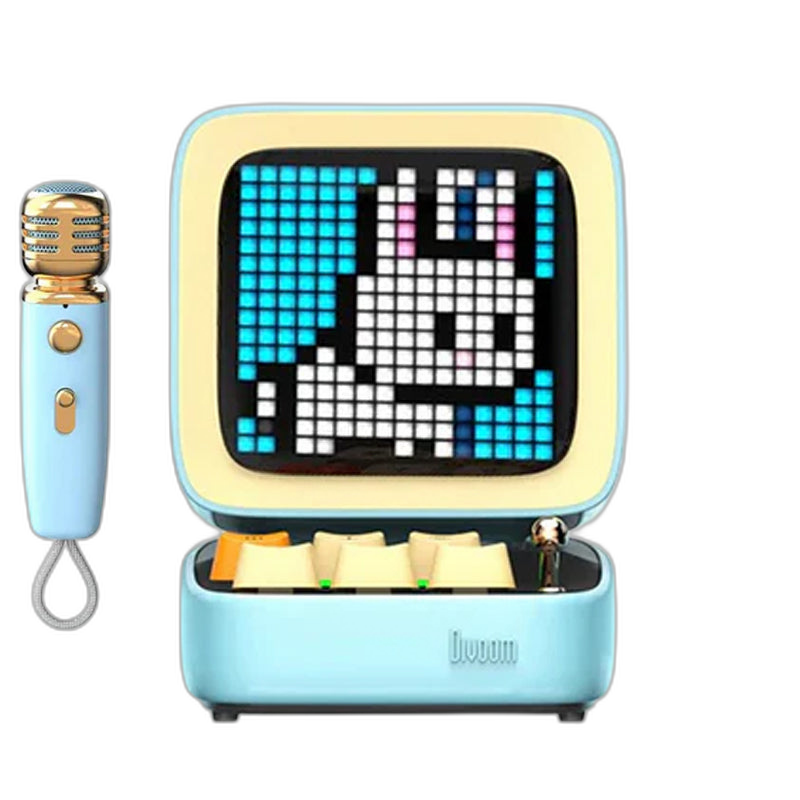 ديفوم ديتو مايك ريترو Pixel Art مكبر صوت بلوتوث محمول