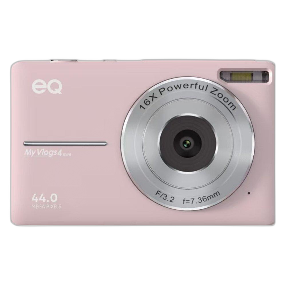 EQ 44MP Full HD Mini Digital Camera 16X Zoom Compact, MyVlogs4mini BLK