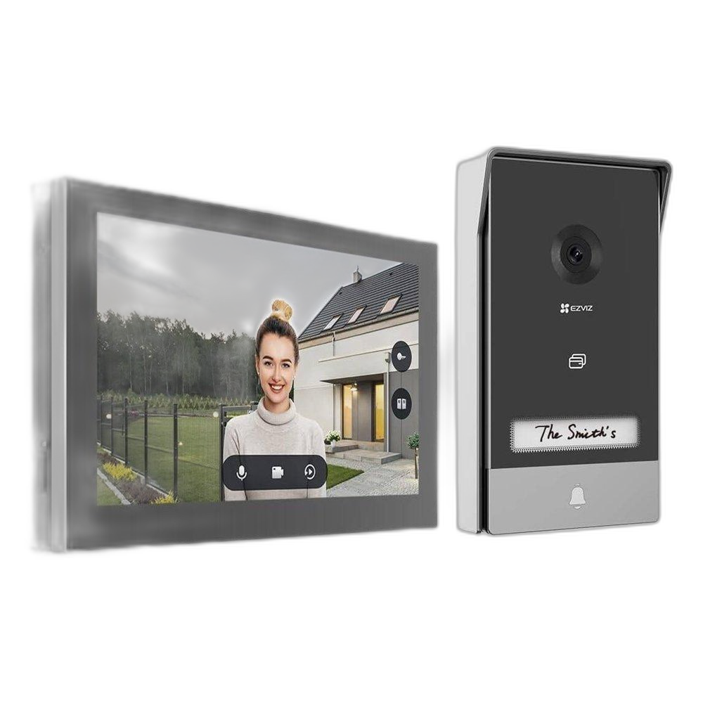 جرس باب ذكي إيزفيز HP7 بدقة 2 كيه، CS-HP7-R105-1W2TFC