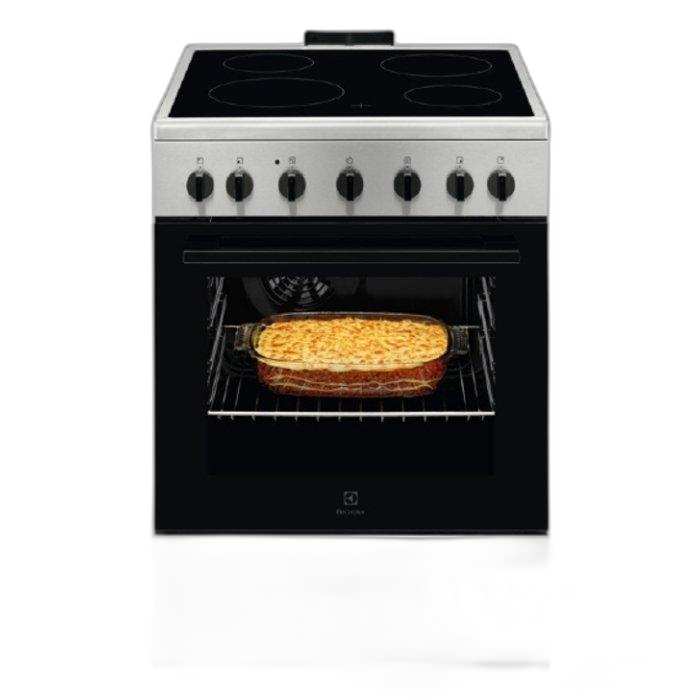 Electrolux 4 Burners 60x60cm Ceramic Hob Cooker, LKR620066X - ‎Stainless Steel
