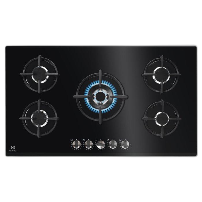 Electrolux 90cm UltimateTaste 700 Built-in Gas Hob, 5 Burners, KGG95376K