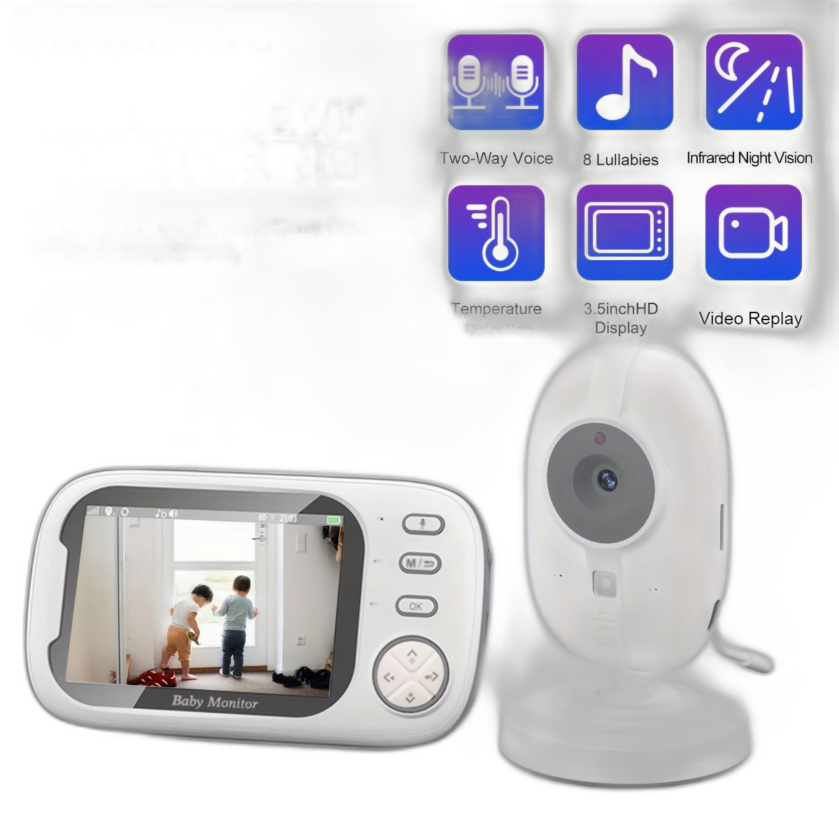جهاز USB الذي يعمل بالرضع HD مع رؤية ليلية الأشعة تحت الحمراء والصوت ثنائي الاتجاه - TJR5L8Q