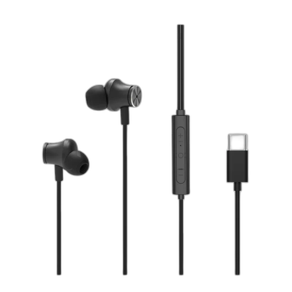 سماعة رأس سلكية مزودة بخاصية إلغاء الضوضاء النشطة USB-C مع ميكروفون