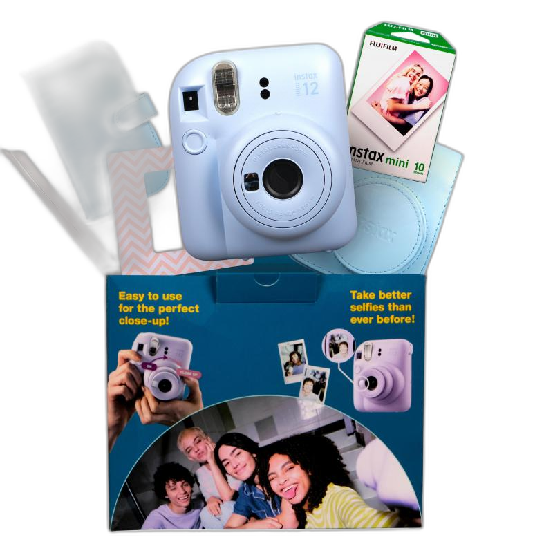 Fujifilm Instax mini 12 Instant Film Camera Bundle Kit, Pastel