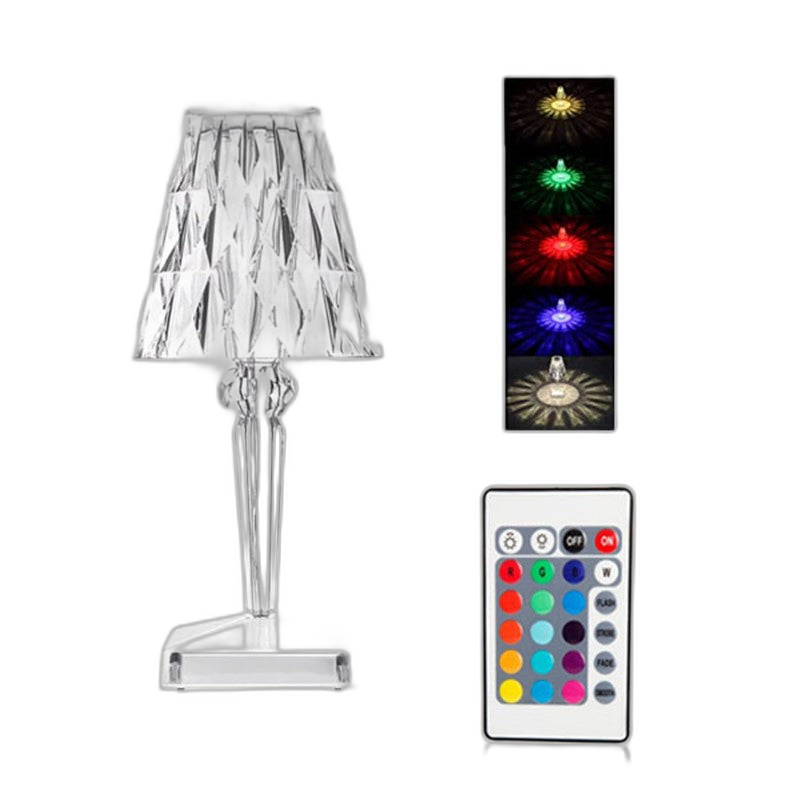 Gadgeton Diamond Design RGB Color Changing Lamp with Remote Control