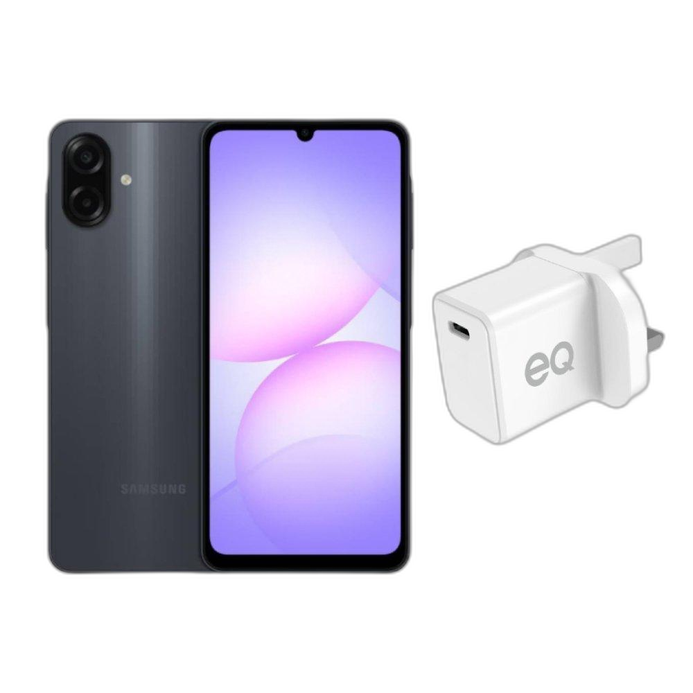 سامسونج جالكسي ايه 07 اس، 64 جيجابايت، 4 جيجابايت رام، اسود 4G LTE