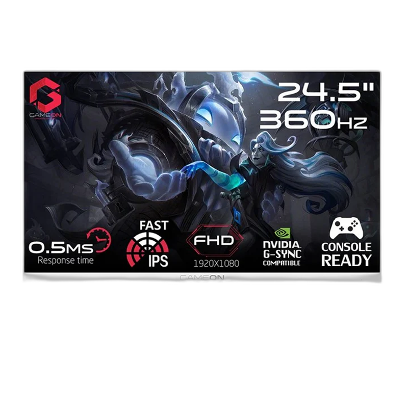 GameOn GOA24FHD360IPS Artic Pro Series 24" FHD, 360Hz, 0.5ms, HDMI 2.1, Fast IPS Gaming Monitor (Support PS5)