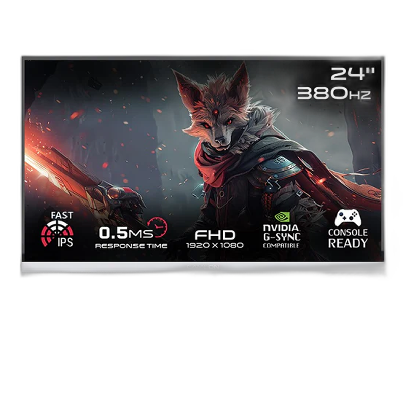 GameOn GOAP24FHD380IPS Artic Pro Series 24" FHD, 380 Hz, MPRT 0.5 ms, HDMI 2.1, Fast IPS Gaming Monitor (Support PS5)