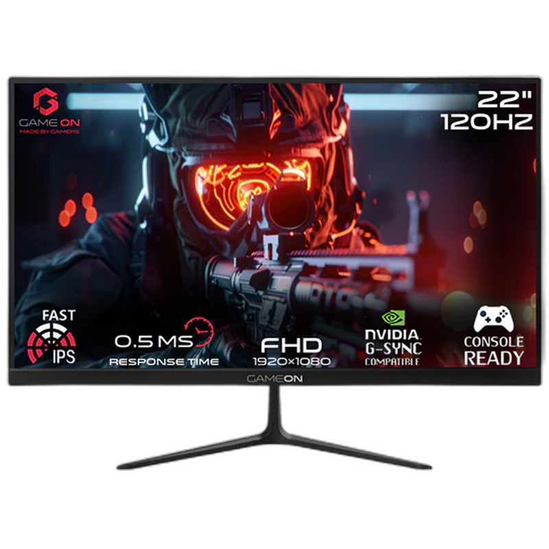 GameOn GOES22FHD120IPS 22" Fhd, 120Hz, Mprt 0.5ms, Hdmi 2.1, Fast IPS Gaming Monitor (support PS5)