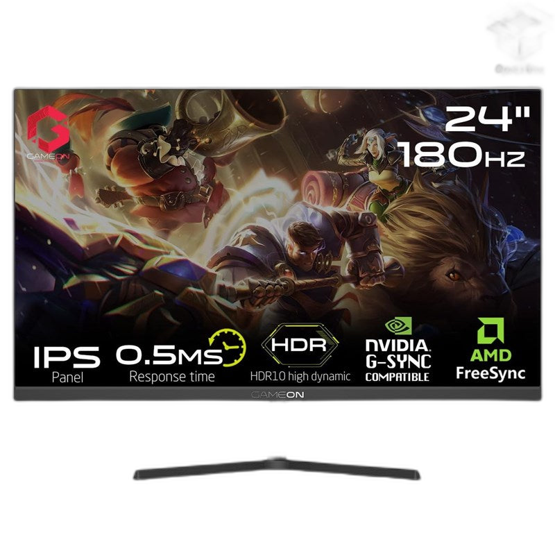 GameOn GOPS24180IPS Pro Series 24" FHD, 180Hz, MPRT 0.5ms, HDMI 2.1, IPS Gaming Monitor (Supports PS5)