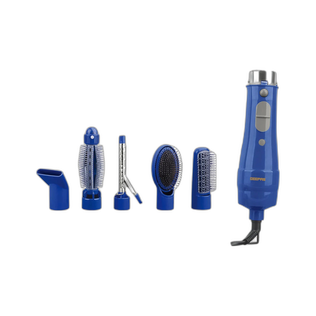 Geepas 6-in-1 Hair Styler – 750W, 2 Speeds, Cool Function