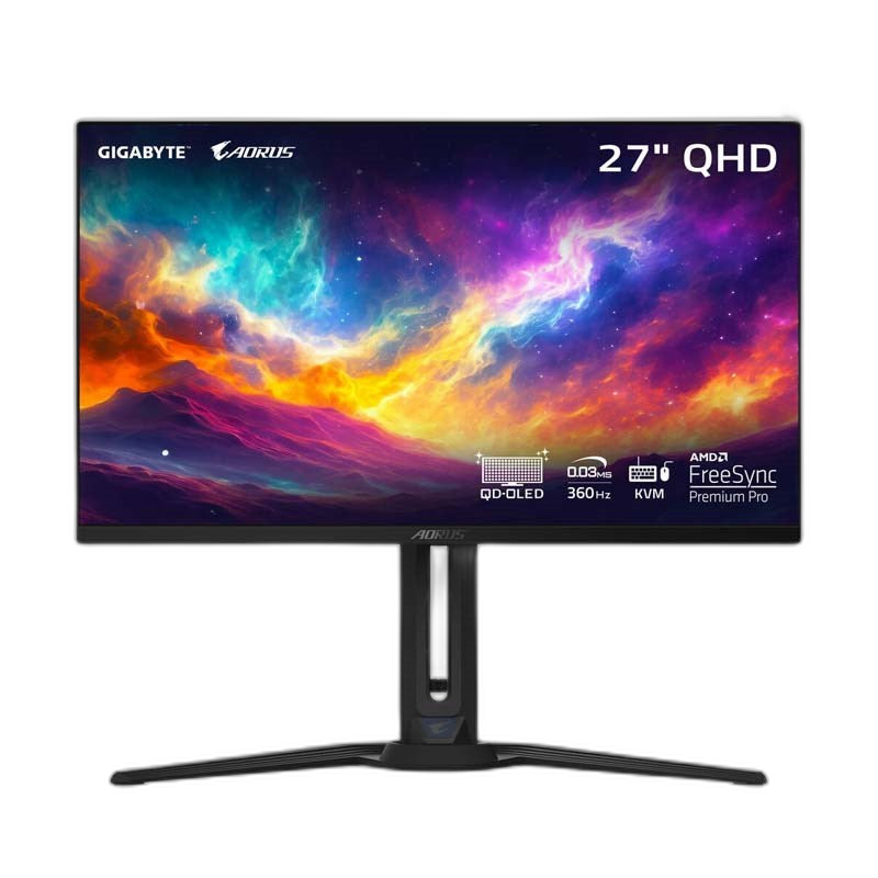 Gigabyte AORUS FO27Q3 27" QHD OLED, 360Hz, 0.03ms, HDMI 2.1 Gaming Monitor
