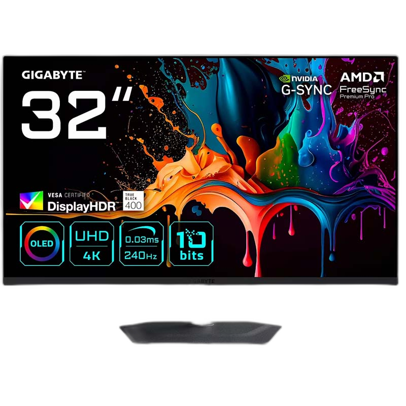 Gigabyte MO32U2 32" 4K 240Hz, 0.03ms, HDMI 2.1 QD-OLED Gaming Monitor