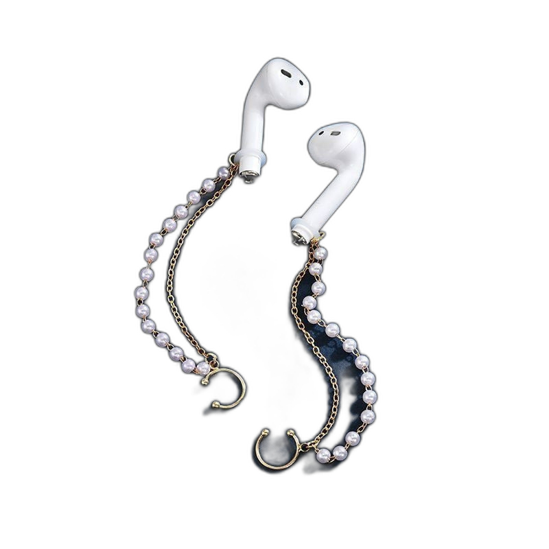 Golden Double Pearl AntiLost Earbud Clip NJ6100